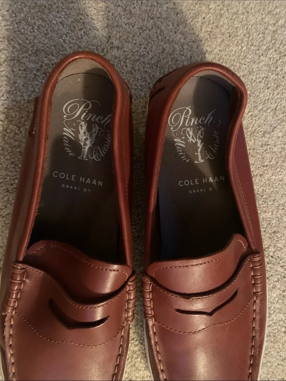 Cole Haan Men's Pinch Weekender Loafers in brown leather Mens size 11M 👞